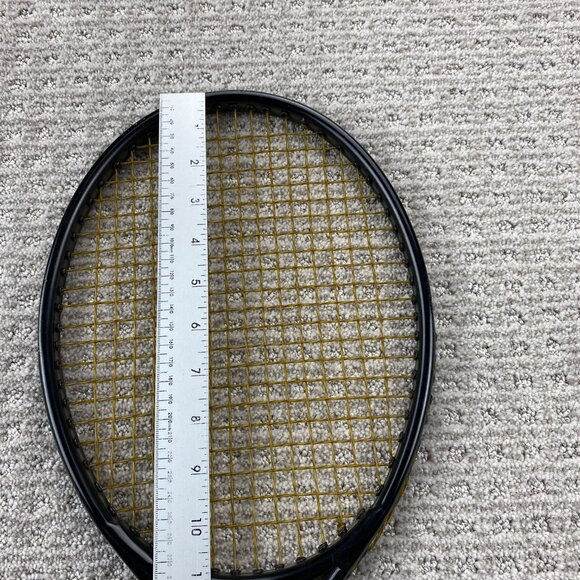 Vintage Slazenger Tennis Racket JELINEK 4 1/2 L Metal Black with Cover Hong Kong - Picture 12 of 13